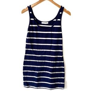Blue & Gray Forever 21 Striped Bodycon Dress